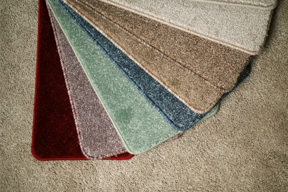 Colourful range of carpet samples by Biesty Carpets